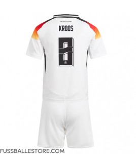 Günstige Deutschland Toni Kroos #8 Heimtrikotsatz Kinder EM 2024 Kurzarm (+ Kurze Hosen)